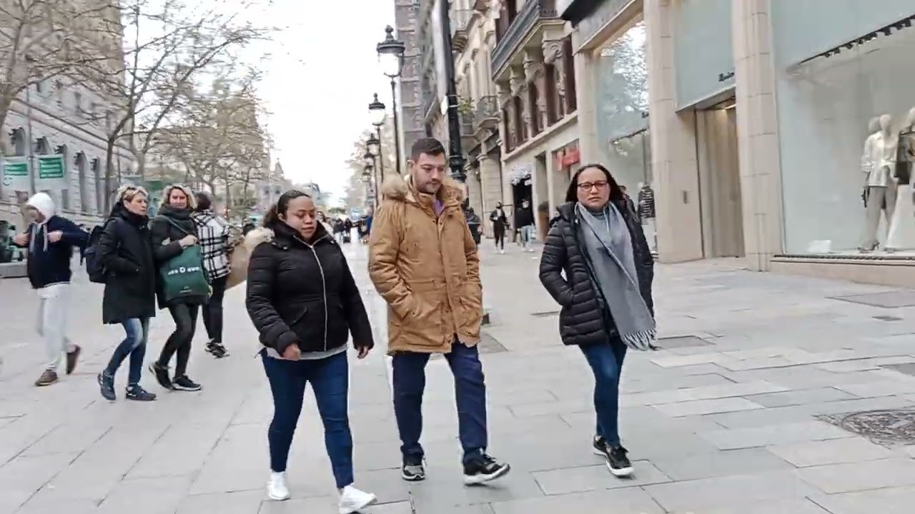 Las Ramblas Going To Plaza  Urquinaona...