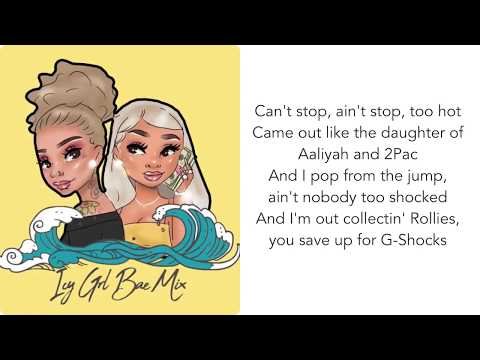 ICY GIRL Lyrics (ft. Kehlani) (Bae Mix)