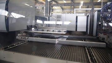 Demonstration of elevator door manufacturing robot production line,Hosting Elevator