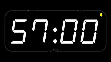 57 MINUTE - TIMER & ALARM - 1080p - COUNTDOWN