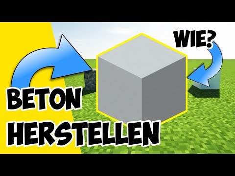 Minecraft Beton Herstellen | wie stellt man Beton in Minecraft her ?