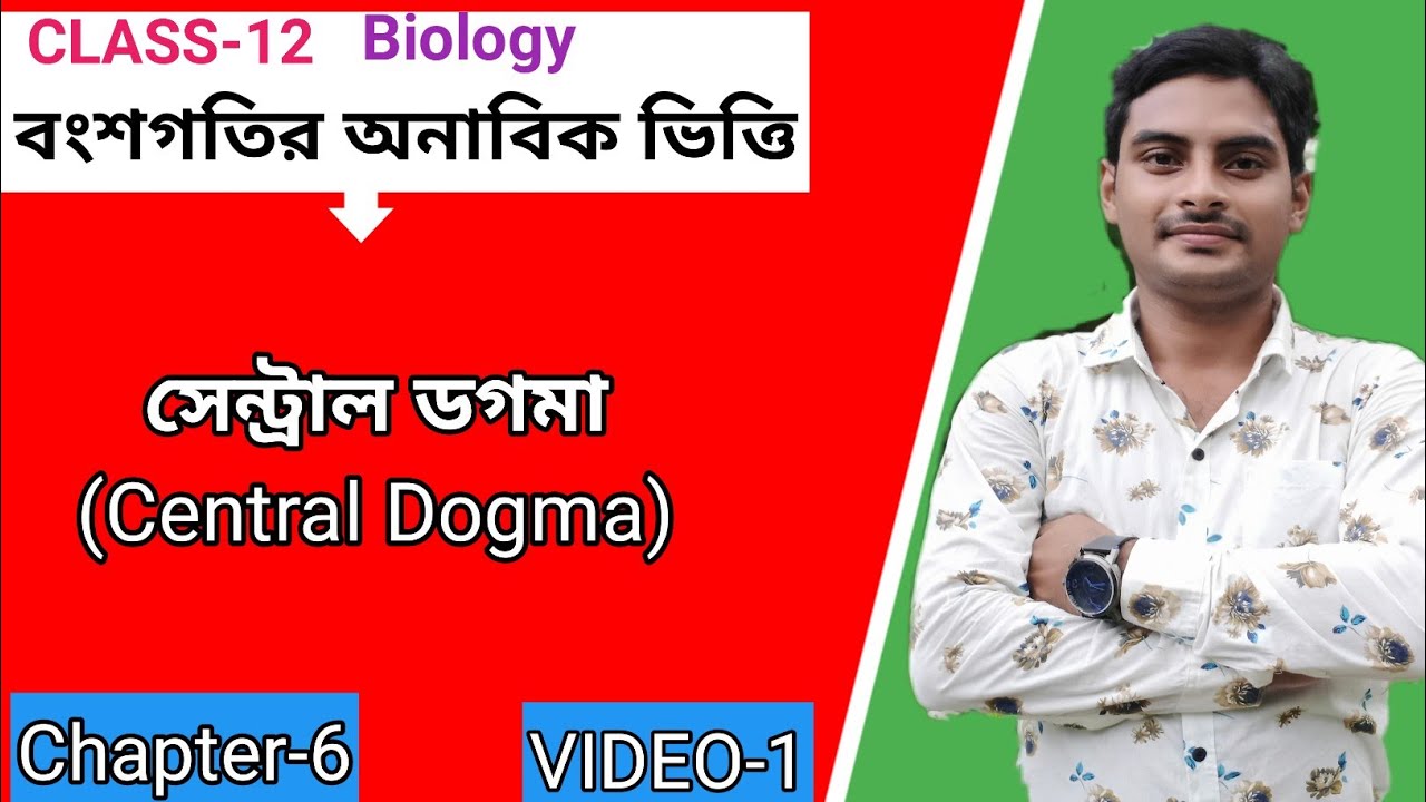Central Dogma in bengali (সেন্ট্রাল ডগমা )// class 12/molecular besis