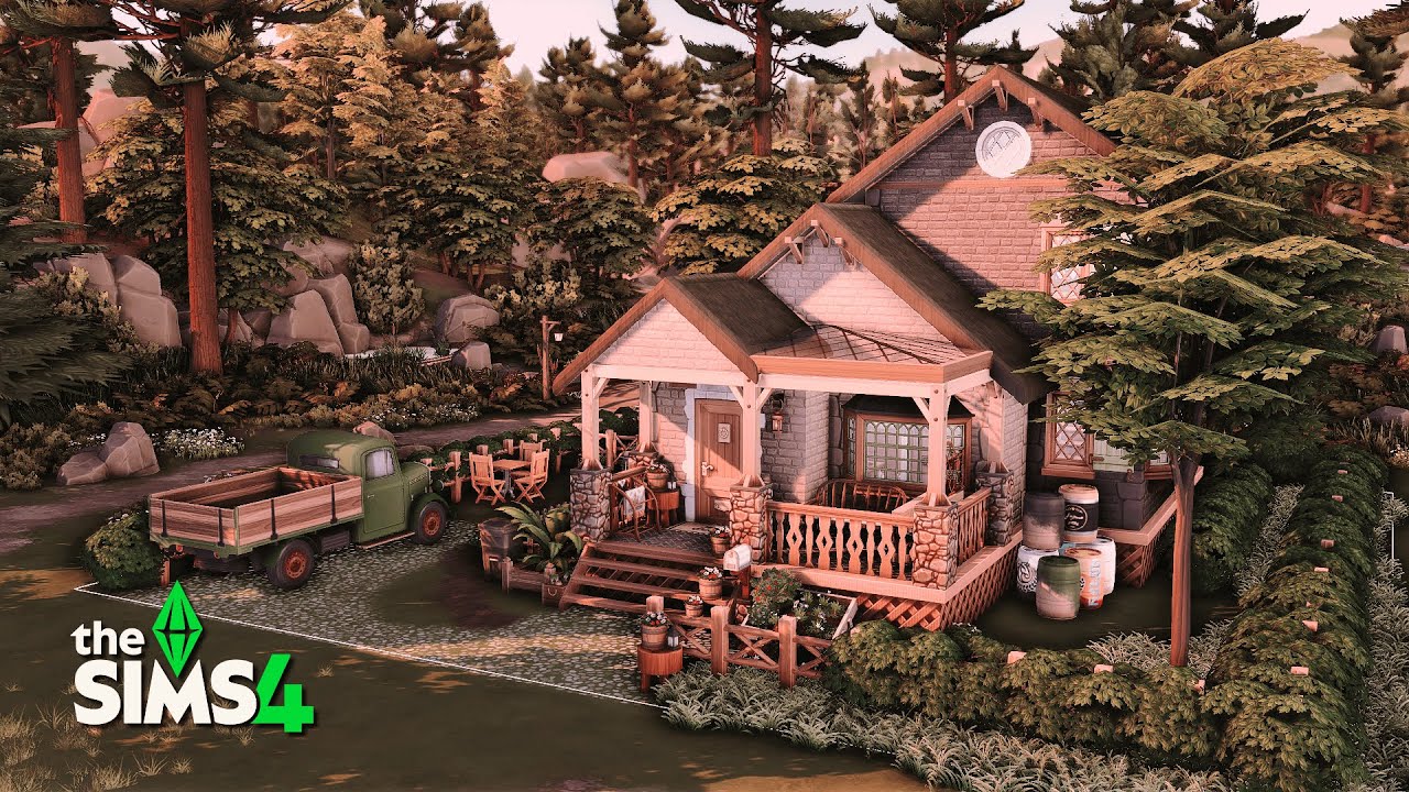 Forest Cottage | The Sims 4 | speed build [No CC]🏡 - YouTube