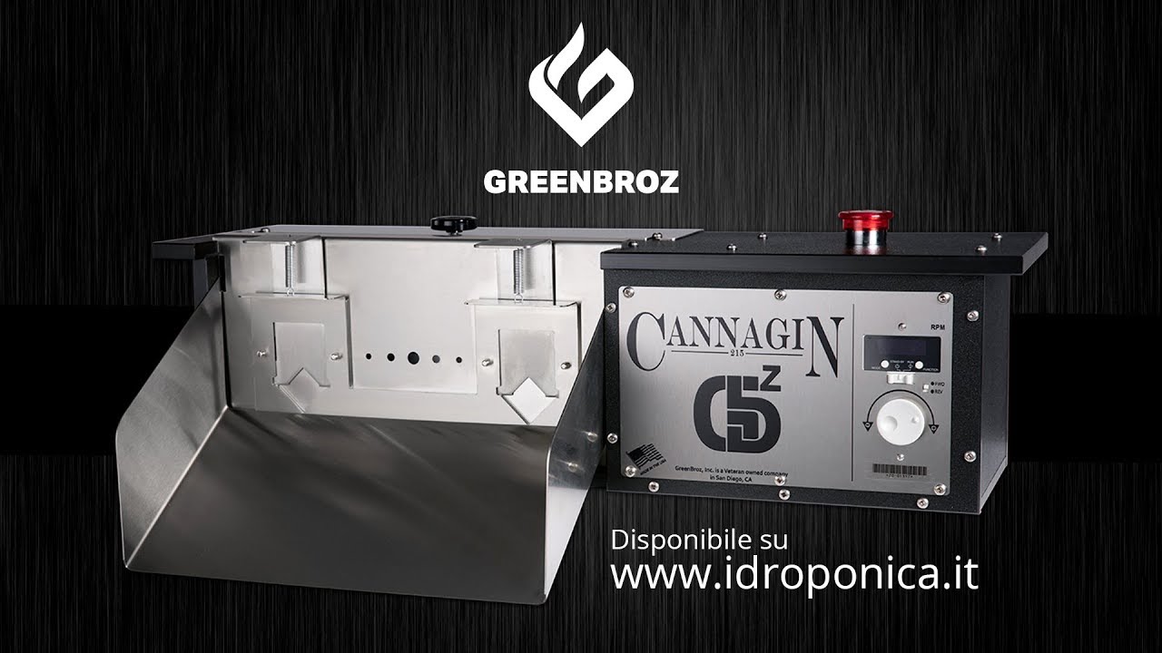 GreenBroz 215 CannaGin Destemmer: Diraspatrice per Canapa