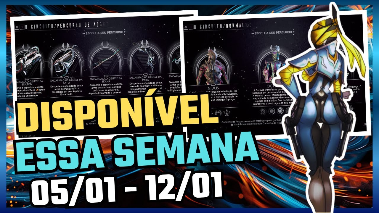 WARFRAME - RESET SEMANAL 05/01/26 ATÉ 12/01/26 ARMAS INCARNON DICAS DO CIRCUITO