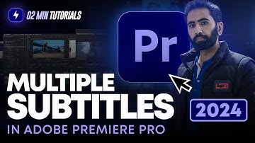 How to Create Multiple Subtitles in Adobe Premiere Pro 2024 | Multiple Captions  Adobe Premiere Pro