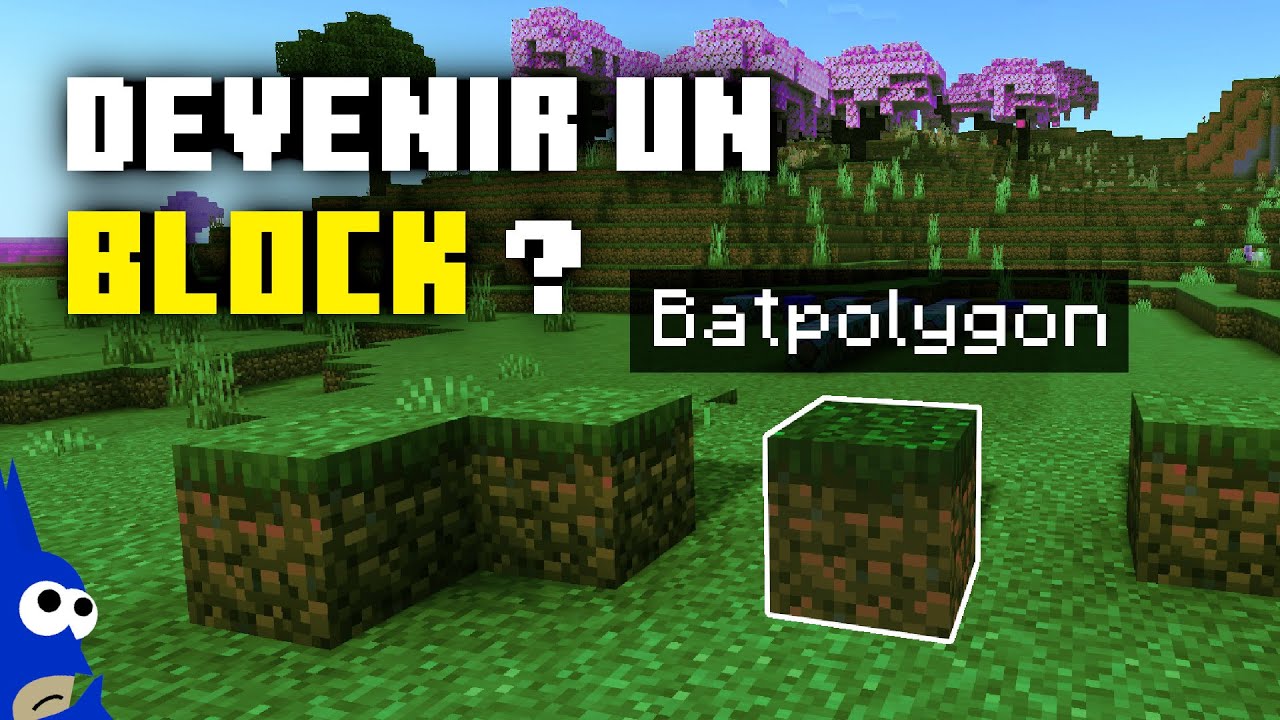 Comment devenir un BLOCK sur Minecraft Bedrock ??? [CommandBlock] - YouTube