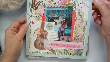 Easy Scrapbook Layouts Using DIY Cluster Embellishments - Show and Tell