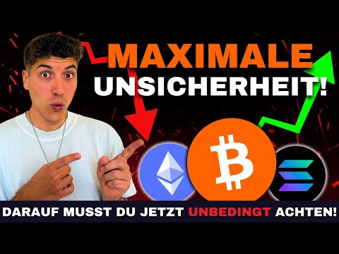 Bitcoin in der Schwebe: Abverkauf oder Erholung? Meine klare Prognose! [Solana & Ethereum Analyse]