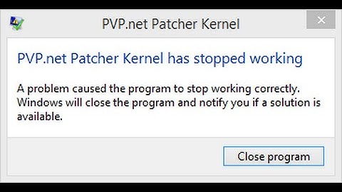 Fix League of Legends PVP.net Patcher Kernel