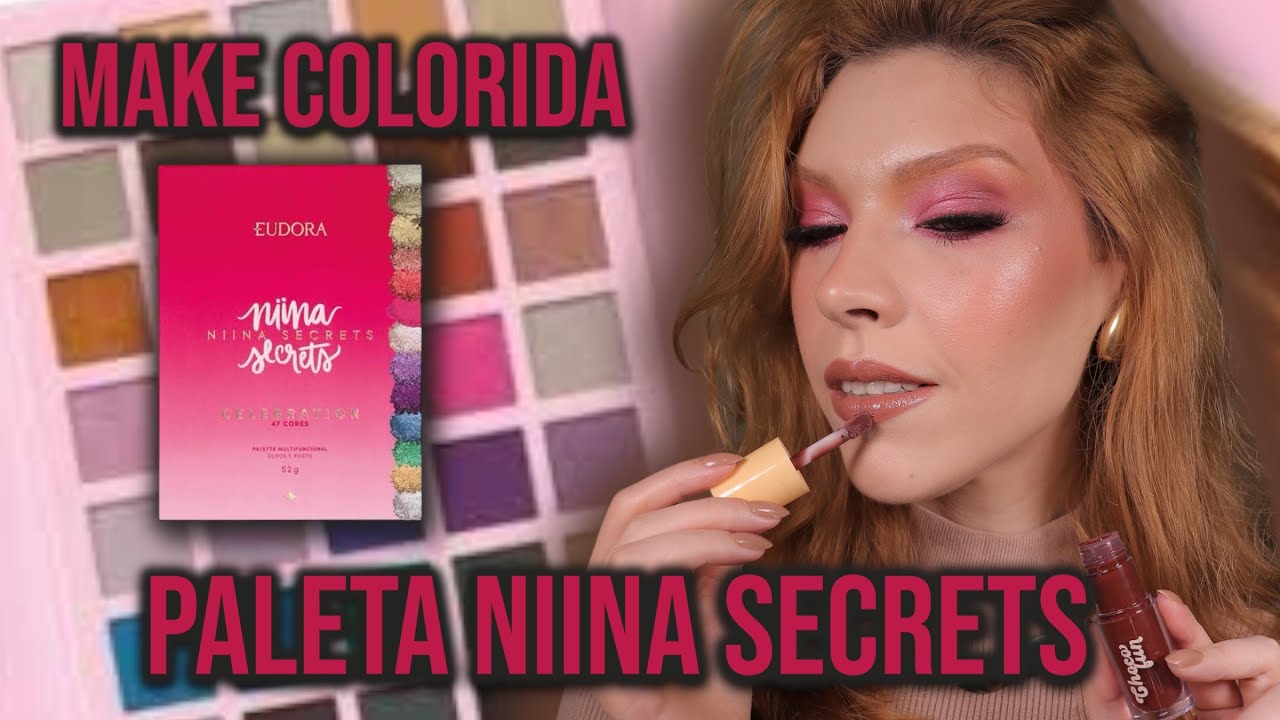MAKE ROSA **CHIQUE** COM PALETA CELEBRATION NIINA SECRETS
