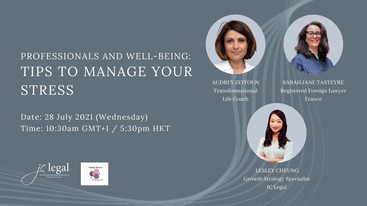 Professionals and Well-being | Sarah Jane Tasteyre and Audrey Zeitoun