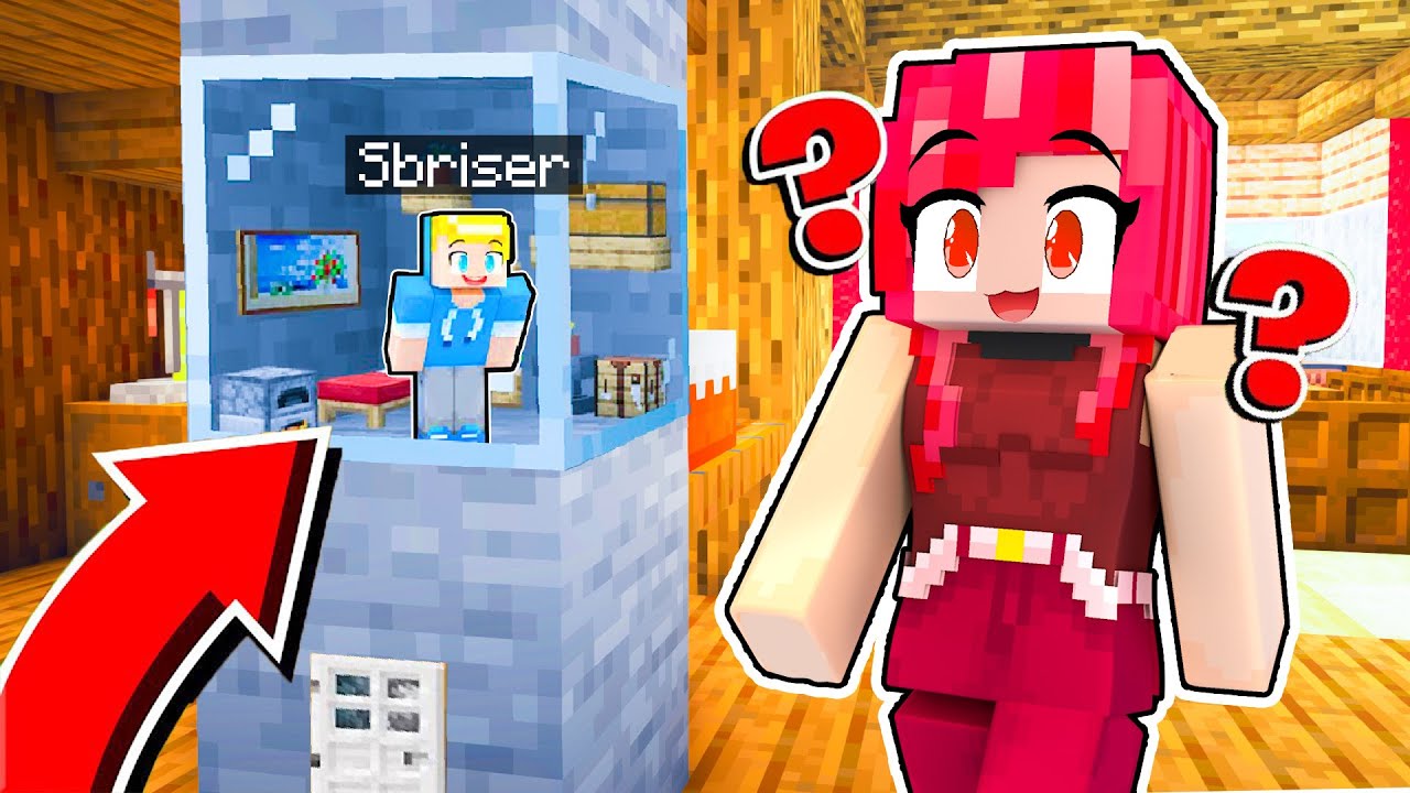 SCHERZO Ai Tuoi AMICI Con La BASE SEGRETA MINUSCOLA Nel MURO!! - Minecraft ITA