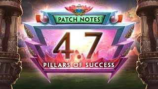 SMITE Patch Notes VOD - Pillars of Success (Patch 4.7)