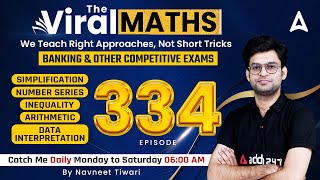 Bank Exams | Simplification | Number Series | Inequality | Arithmetic | Viral Maths | Navneet #334