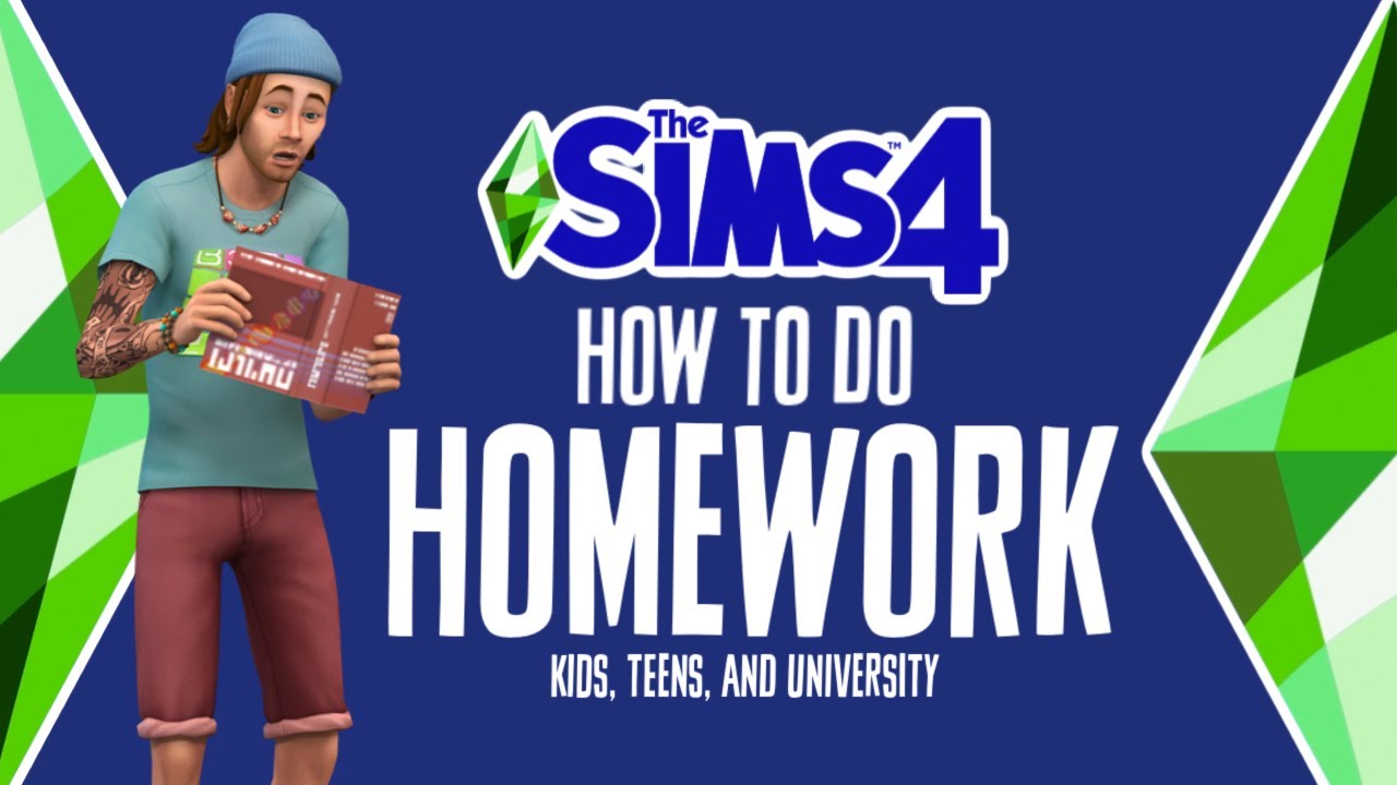 grade school homework sims 4