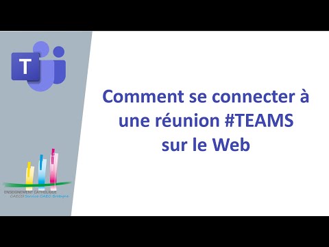 TEAMS : Se connecter à une réunion sur le Web