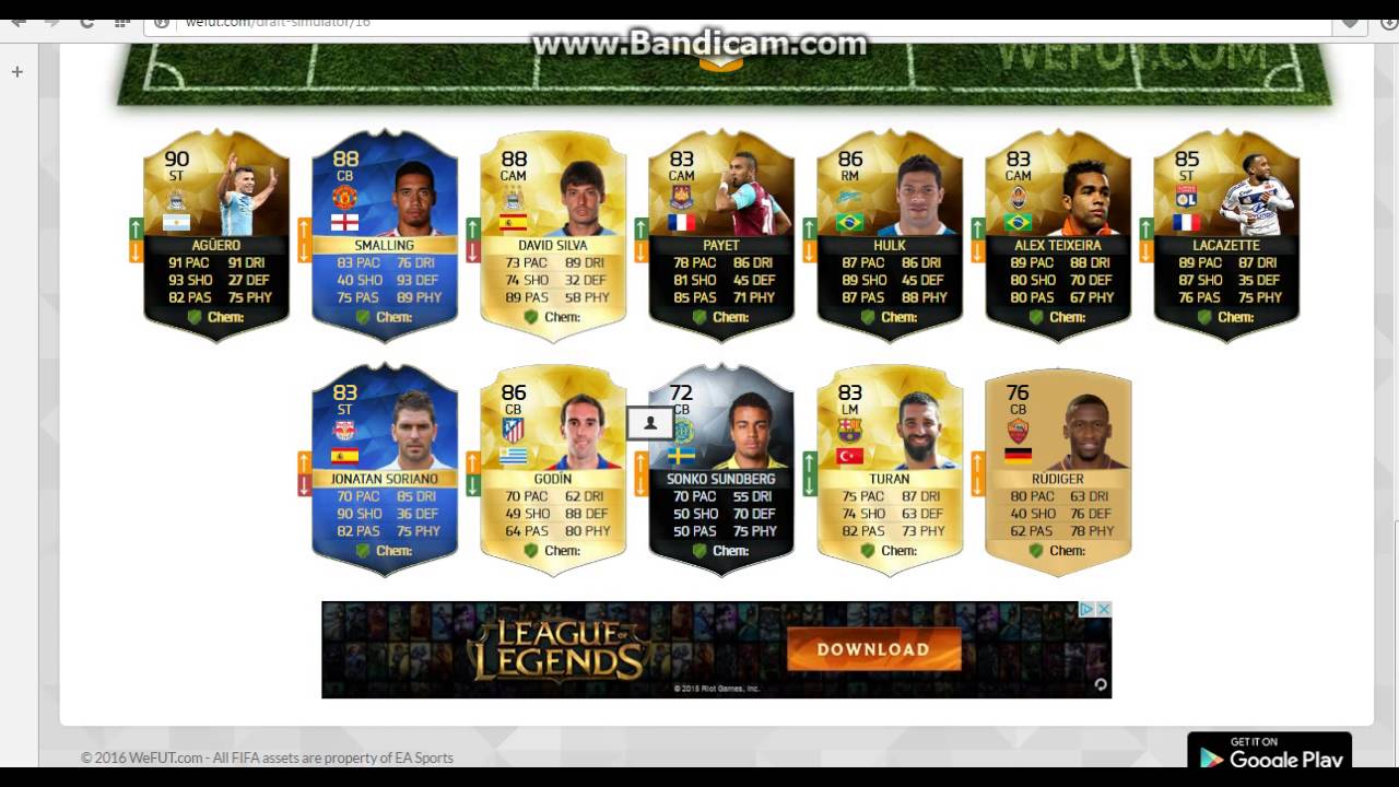 fifa 16 draft simulator