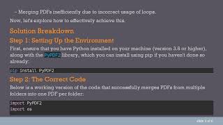 How to Combine PDFs from Multiple Folders into One Using Python