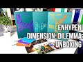 ENHYPEN 'DIMENTION: DILEMMA'  Full Set + essential ver. | Unboxing | Обзор | Распаковка | Анбоксинг