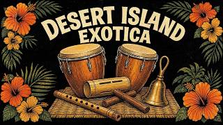 Vintage Tiki Cocktail Lounge 🗿 | "Rhythms of the Forbidden Shore" 🌴 1950s Desert Island Exotica