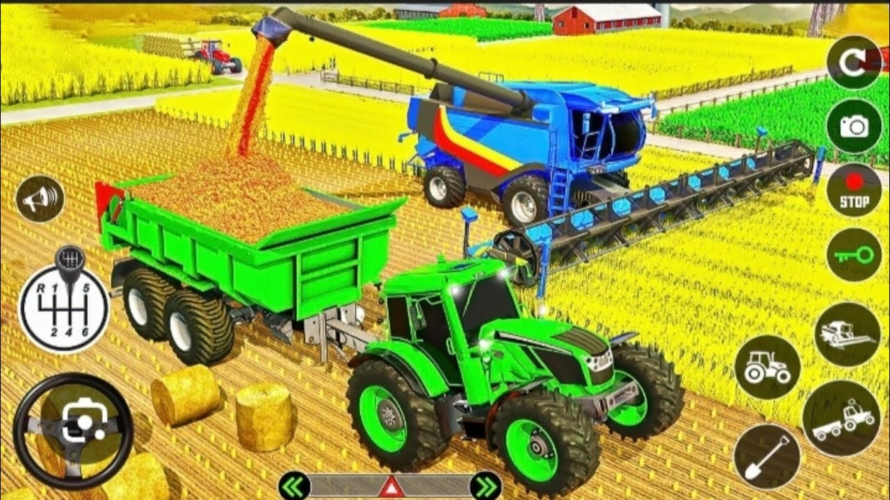 Tractor driving simulator 3d|| Real farming modern tractor games 2025- Android Gameplay 