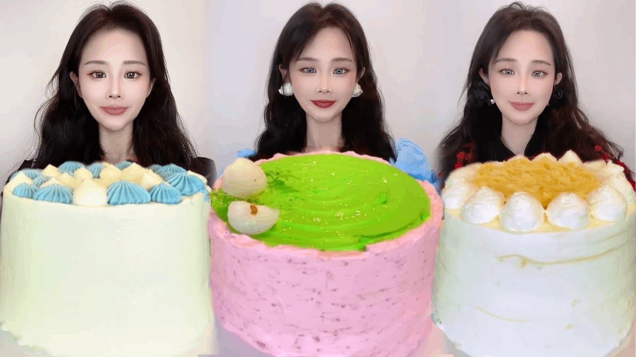 Asmr🍰Eating Bayberry Lychee🍰 (Soft And Waxy Sound) 크림丨먹방丨Mukbang丨Satisfying丨Eatings