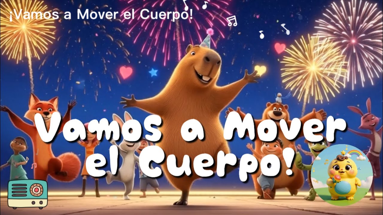 ¡Vamos a Mover el Cuerpo! – Canción Infantil | Peque Rimas