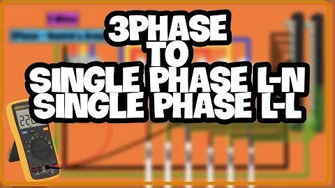 PANO KUMUHA NG SINGLE PHASE LINE TO NEUTRAL OR LINE TO LINE ON A 3PHASE POWER Basic Electrical #22