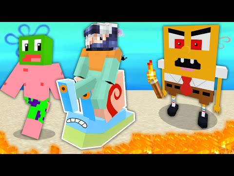 ماين كرافت سبونج بوب يسيطر على العالم مع 
