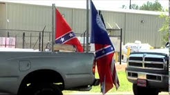 A ride rally in Leesburg for support of the confederate flag 