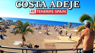 TENERIFE - COSTA ADEJE | Perfect Weather & Busy Beaches 👀 4K Walk ● December 2023