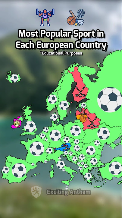 Download lagu Most Popular Sport in Each European Country ⚽🏸 #shorts #geography #map #sports #europe #education