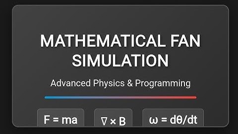 Mathematical Fan Simulation in HTML, CSS & JavaScript | Advanced Physics Animation Explained