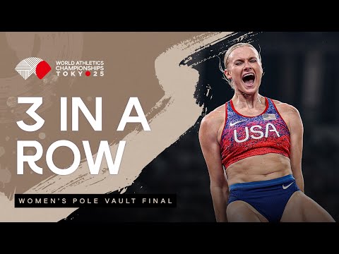 Moon completes three-peat with 4.90m vault | World Athletics Championships Tokyo 25