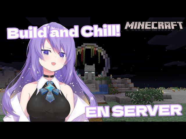 【Minecraft】build and chill in EN server!【Moona】のサムネイル