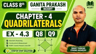 Ganita Prakash Class 8 | Ex 4.3 Q8 & Q9 | Step-by-Step Solution