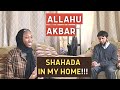 I feel so BLESSED - She CONVERTED to Islam in my home - Amazing Shahada!