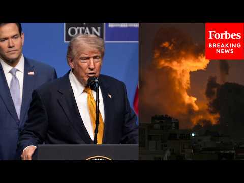 BREAKING NEWS: Trump Holds Press Briefing At NATO Summit After U.S. Renews Strikes Against Iran