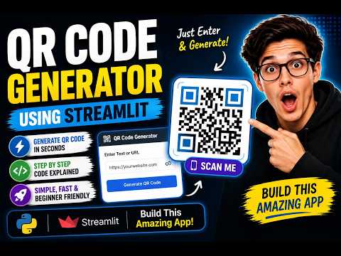 How to create  QR Code Generator App in Python Using Streamlit | Beginner Project