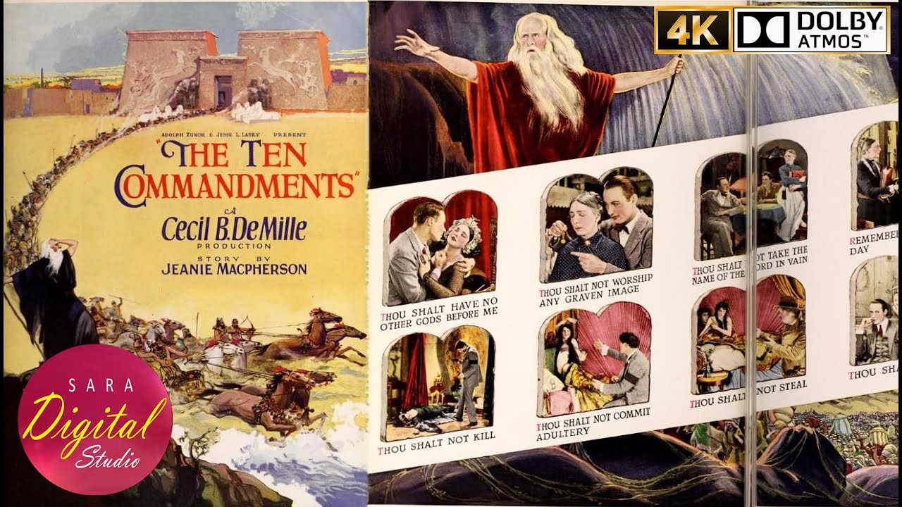The Ten Commandments (1923) | 4K | Biography, Drama | Theodore Roberts, Charles de Rochefort