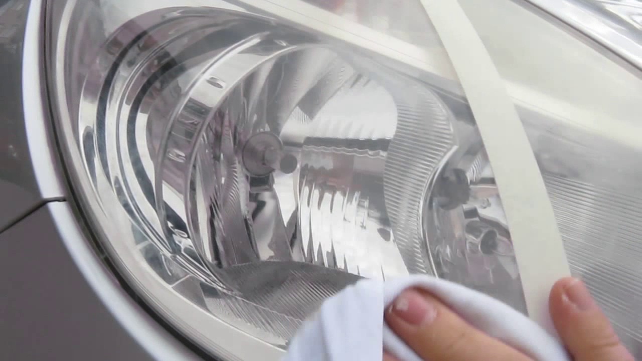 How To Polish Hazy Plastic Car Headlights Cheap YouTube