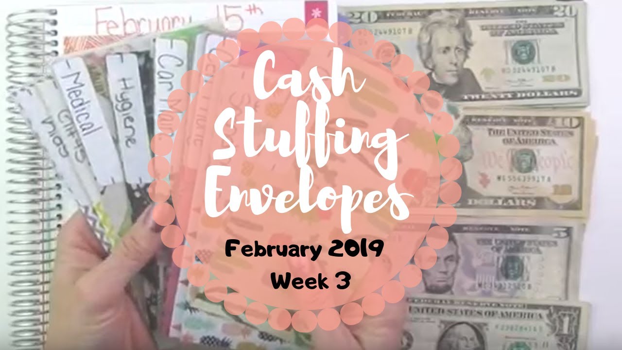 CASH ENVELOPE STUFFING! || February 2019 - Week 3 || Dave Ramsey Inspired