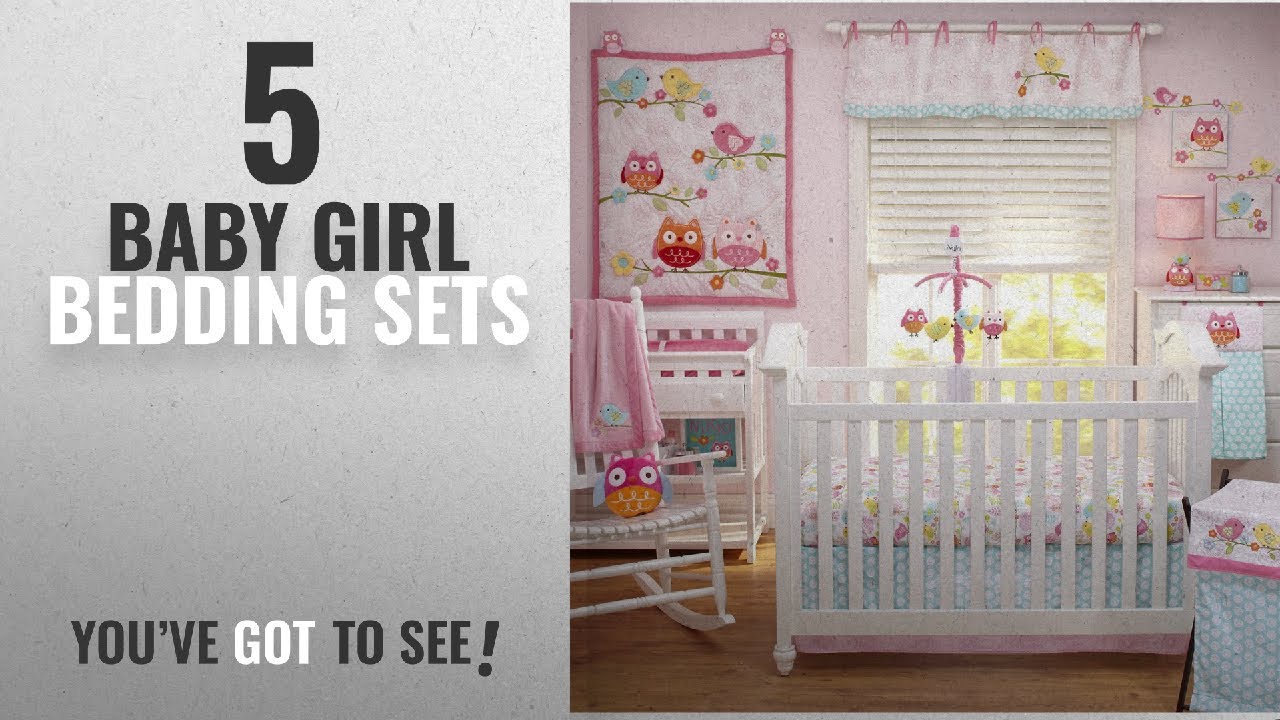 Top 10 Baby Girl Bedding Sets 2018 Nojo Love Birds 4 Piece Top 10 Baby Girl Bedding Sets 2018 Nojo Love Birds 4 Piece Comforter Set With Diaper Stacker