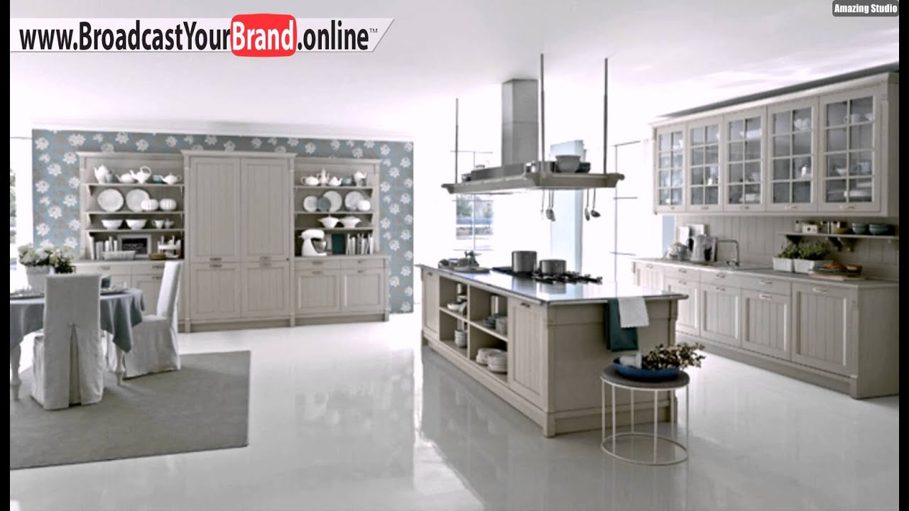 Vintage küche design idee blaue tapeten blumenmuster youtube