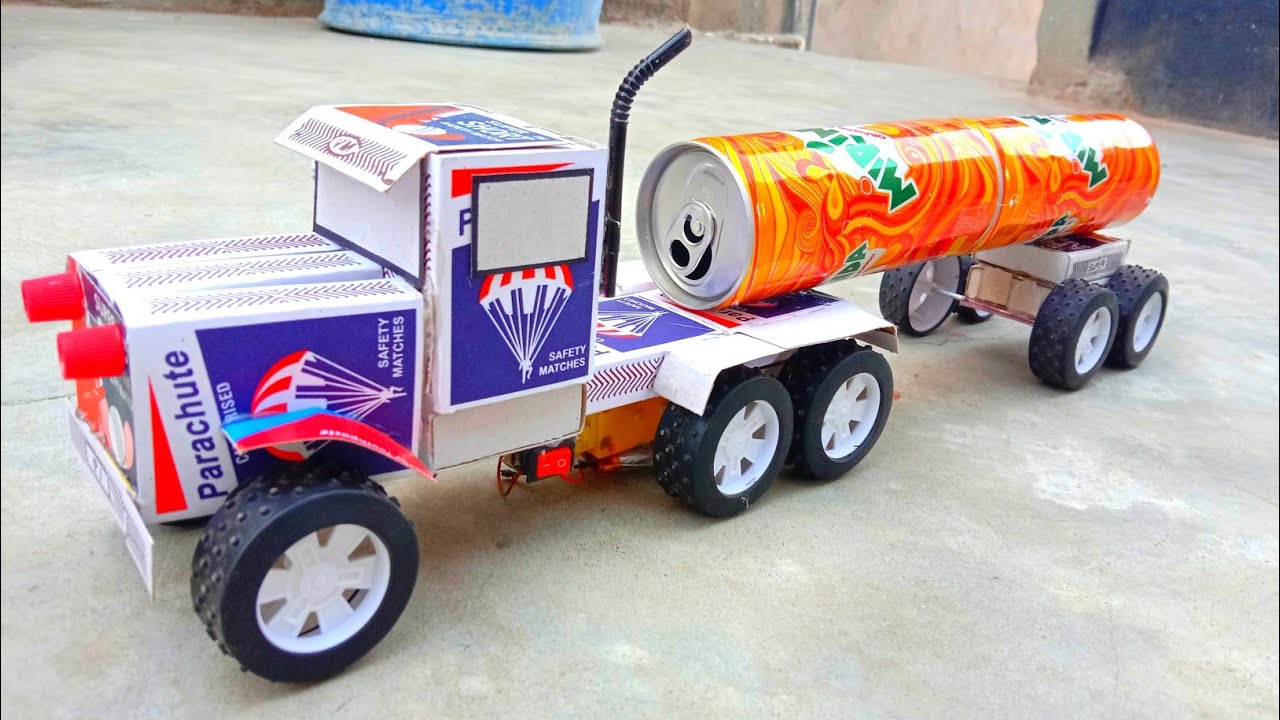 Make Amazing longest truck with Pepsi can How to make a truck from