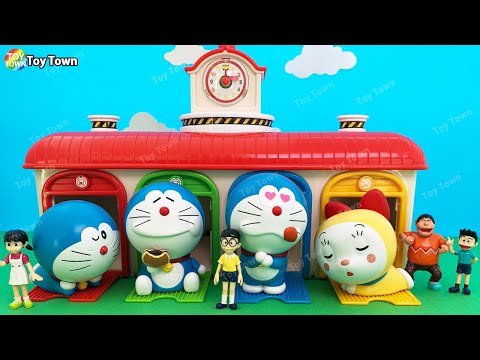 Doraemon & Dorami figures in Color Suprise Toy House with