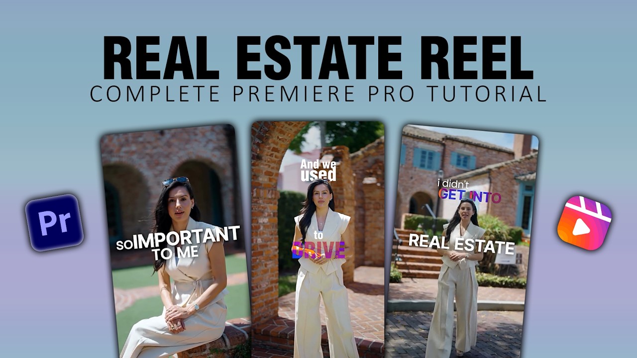 Edit Viral Realtor Reels in Premiere Pro | Live Reel Editing