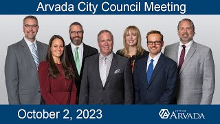 Arvada City Council - October 2, 2023