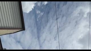 What is this dark line moving through the sky?